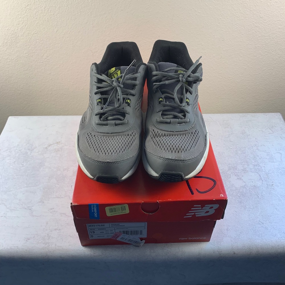 New Balance 13 Training Walking Sneakers Gray MX517LG2 Mens Shoes w/ Box